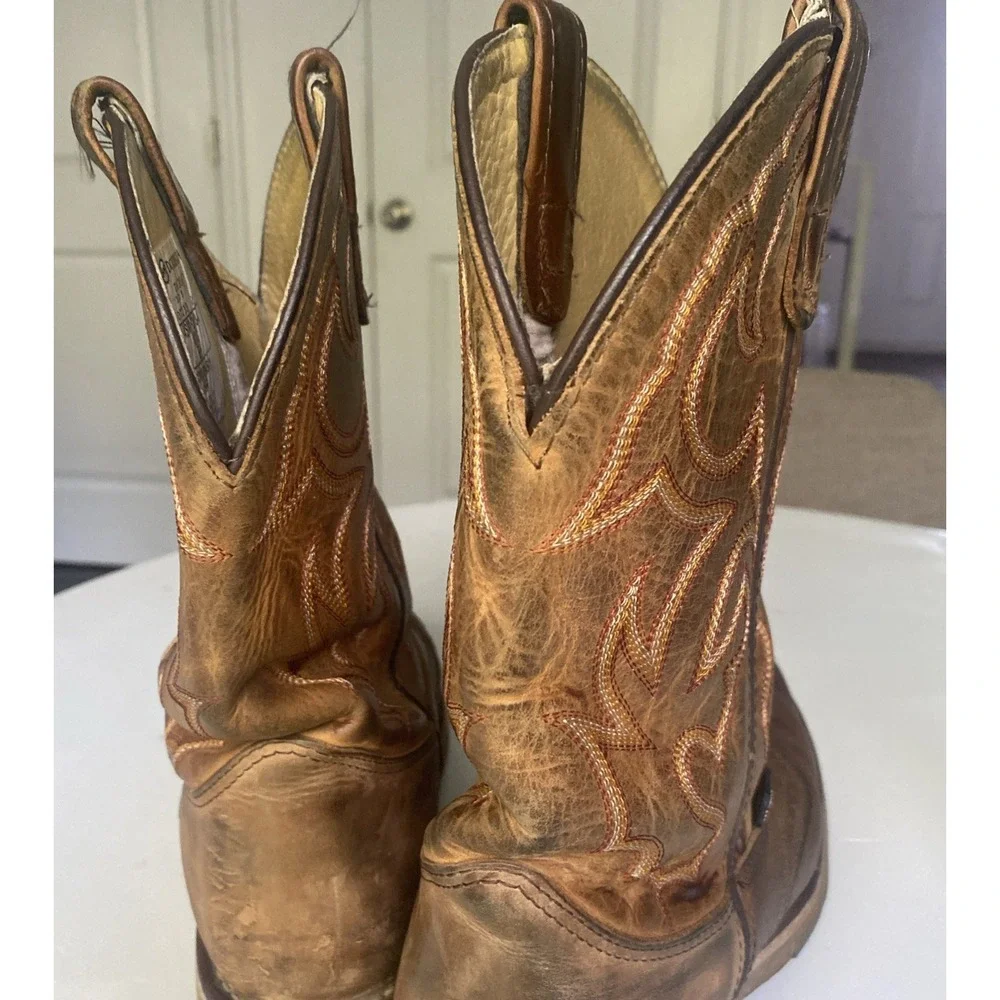 Double-H Dwight Steel Toe Work Boot Brown Men's Size 10.5 D Made In USA